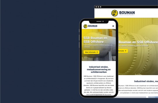 New corporate identity and website for SSB Bouman